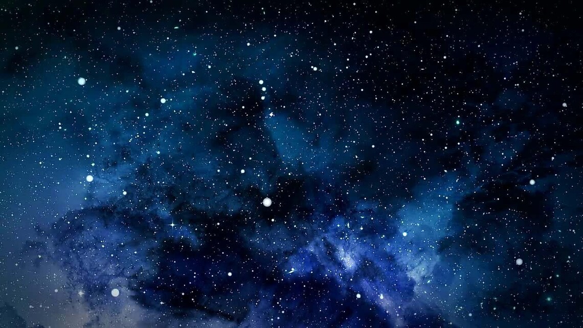 Blue Tapestry Stars Nursery Room Art Print - Image 3