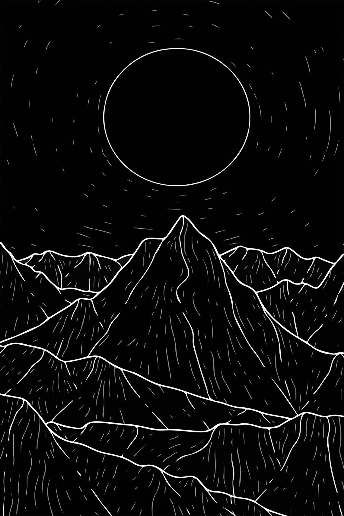 Moon Minimalist Poster, Celestial Bedroom Decor - Image 2