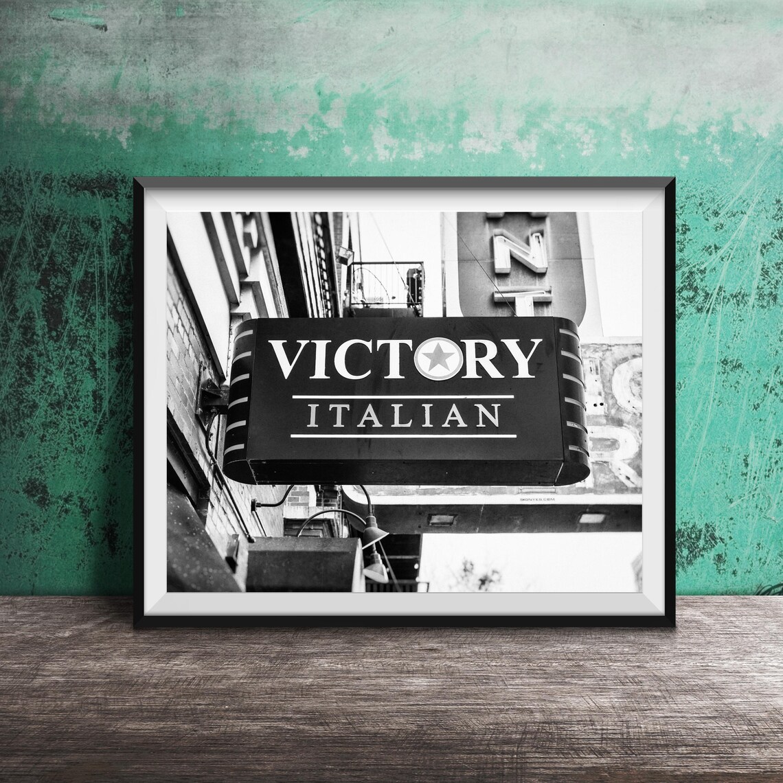 Victory Italian Vintage Marquee Sign Chicago Restaurant Photo Poster - Image 2