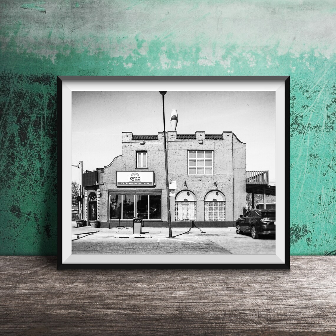 Rainbow Cone Pink Building Chicago Ice Cream Shop Photo Poster - Image 2