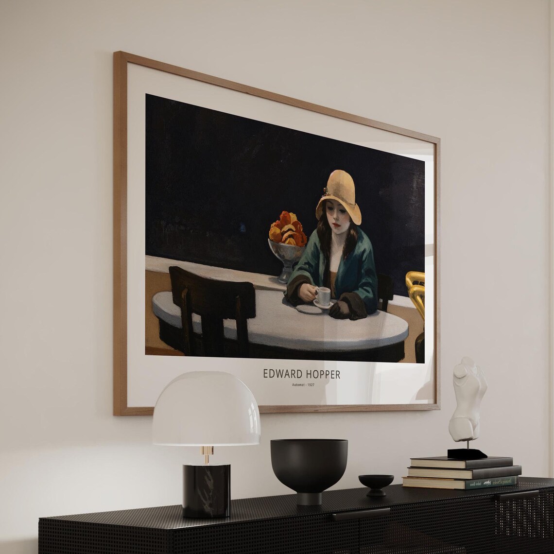 Edward Hopper Automat, Vintage Poster Art Print