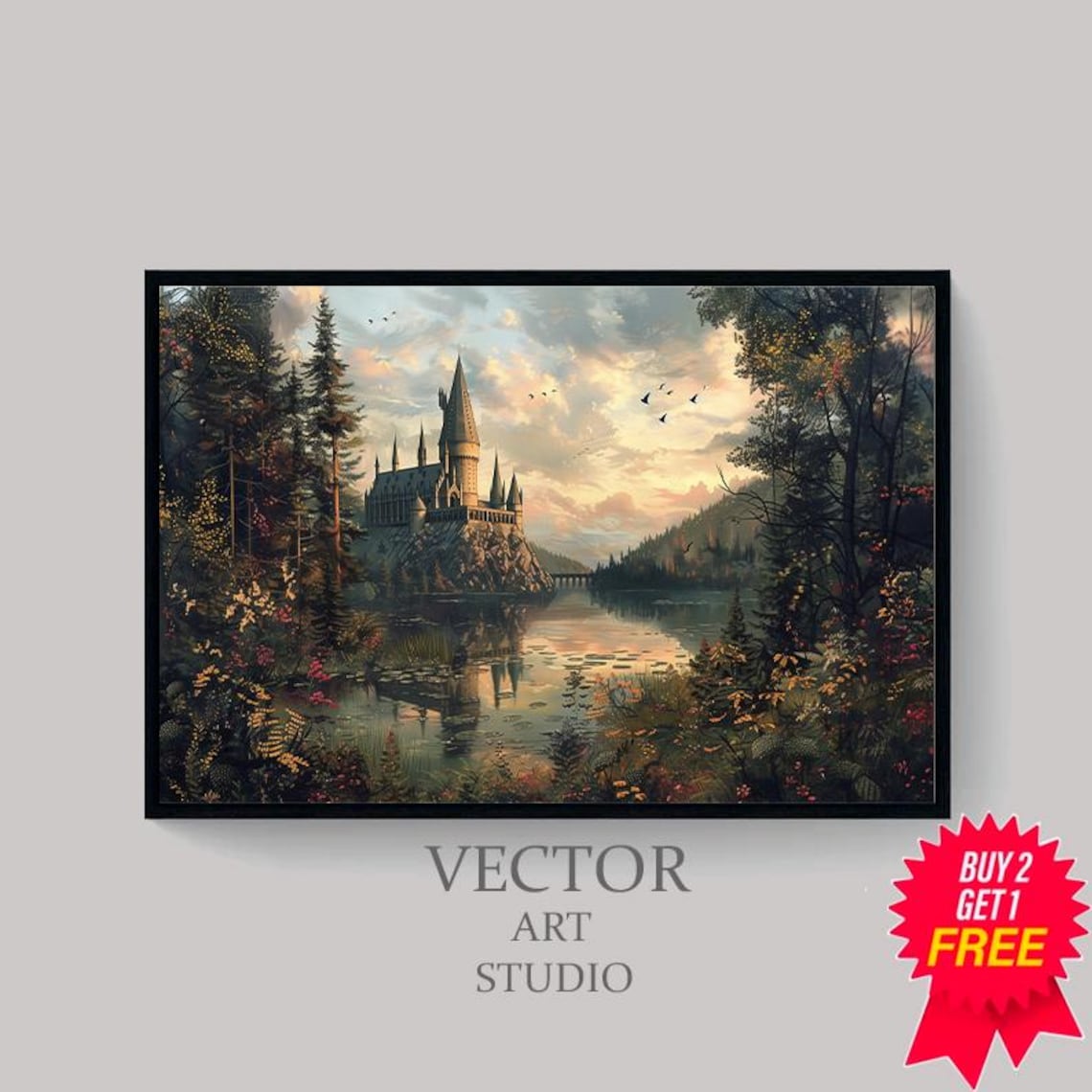 Dark Academia School Witches And Wizards Dark Academia Decor Dark Academia Wallpaper Wall Art - Image 4