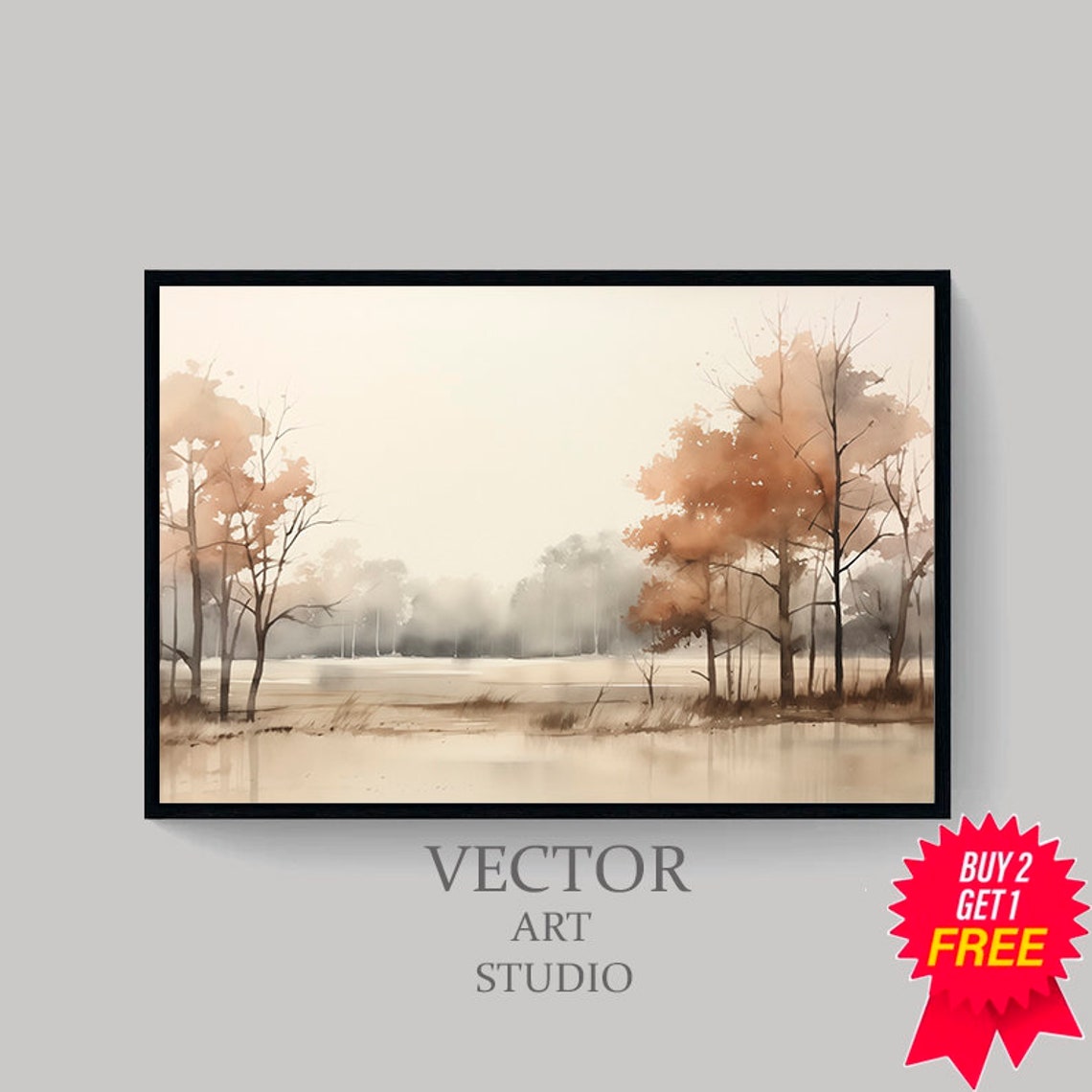 Summer Sunset Landscape Painting Frame Tv Art Easter Watercolour Tv Decor Vintage Style Spring Country Muted Scenery Screensaver - Image 4
