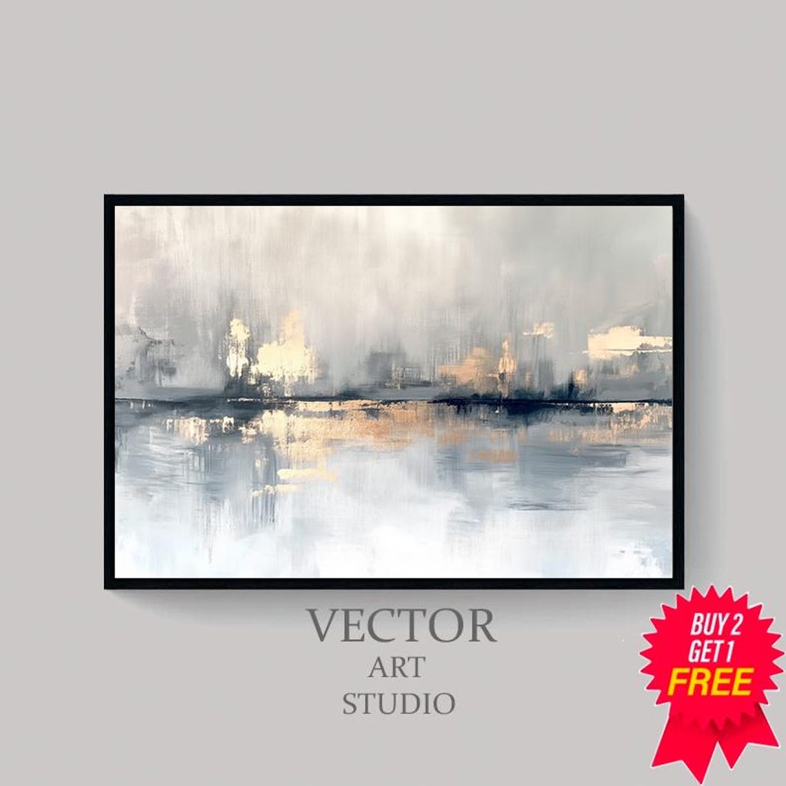 Large Abstract Painting Large Modern Wall Art Abstract Collage Abstract Art Neutral Wall Art - Image 4