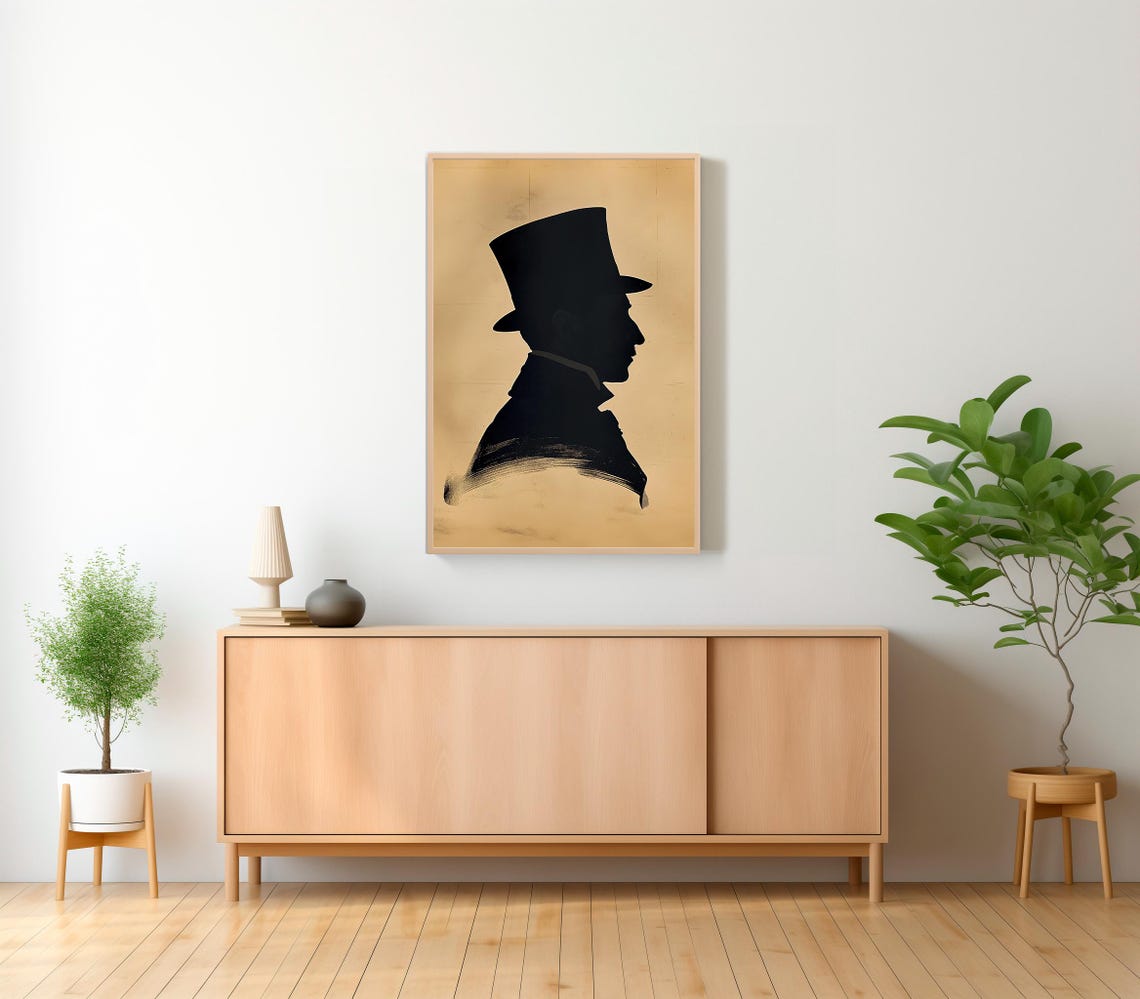Moody Vintage Silhouette Vintage Prints Victorian Winter - Image 2
