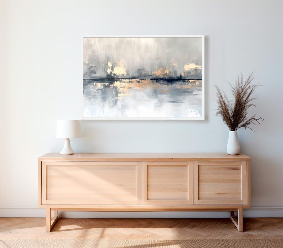 Large Abstract Painting Large Modern Wall Art Abstract Collage Abstract Art Neutral Wall Art - Image 2