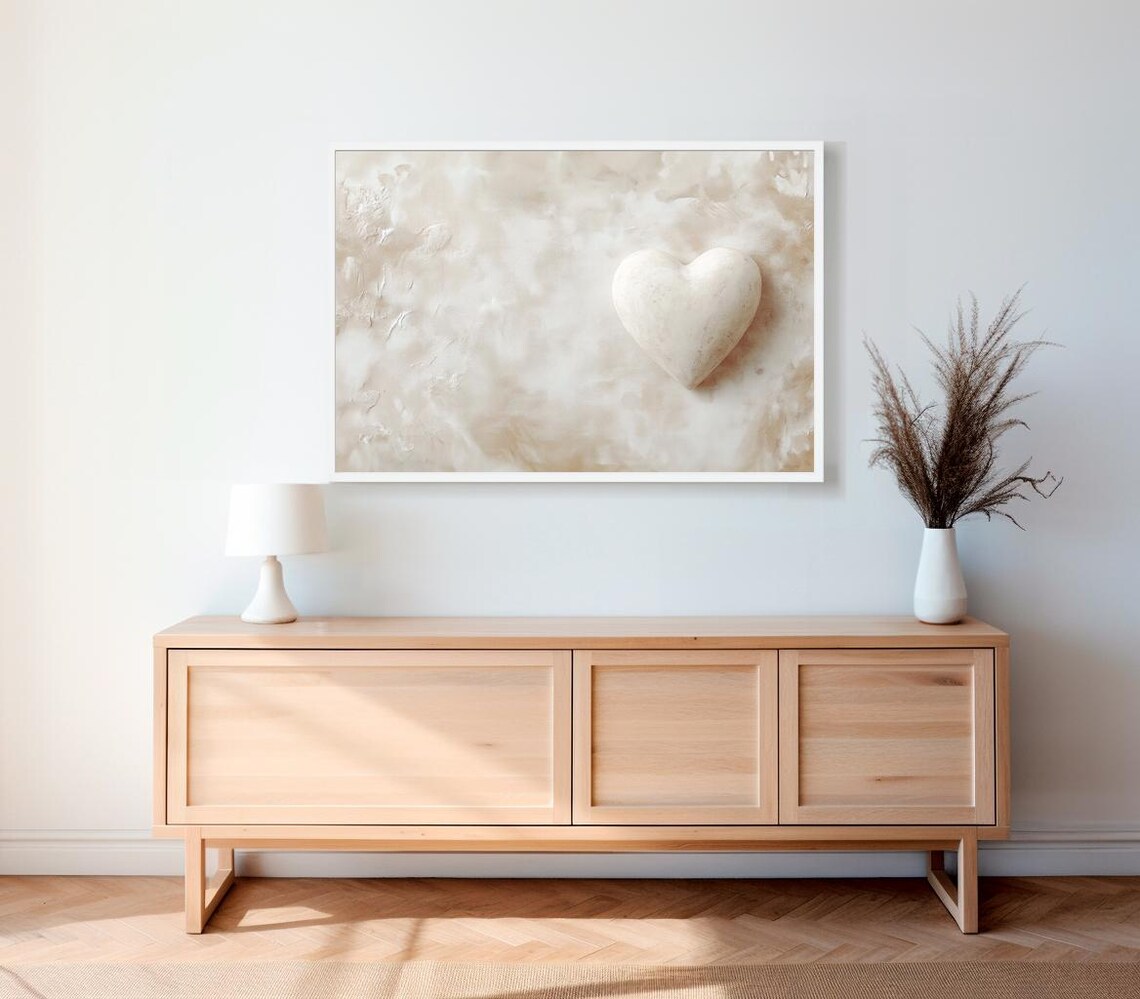 Abstract Heart Valentine's Day Art Print, Minimalist - Image 2