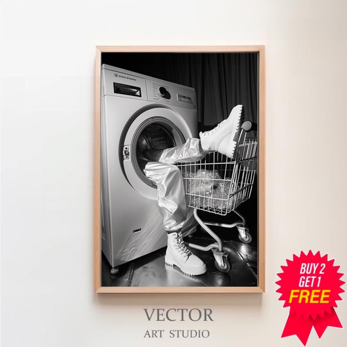 Laundry Day Funny Laundry Room Wall Art Print