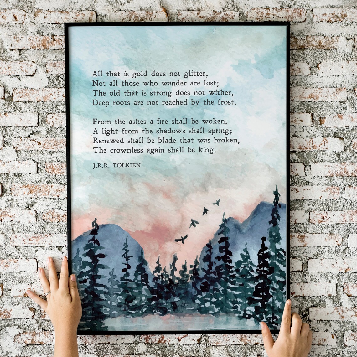 Tolkien Quote, The Hobbit Inspiration Art Print - Image 2