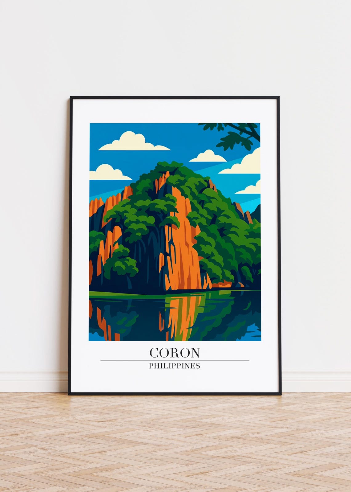 Coron Philippines Travel Poster