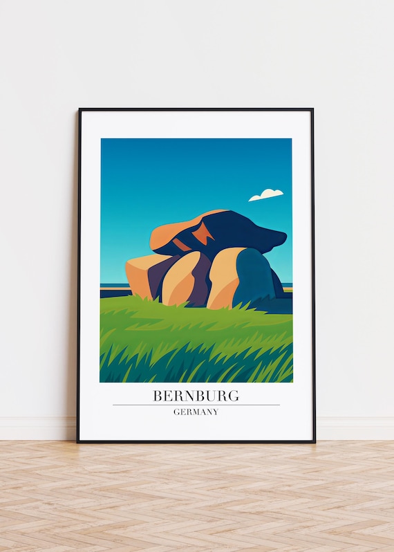 Bernburg Germany Poster City Illustration Art Print