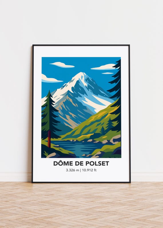 Dme De Polset Mountain Poster Print