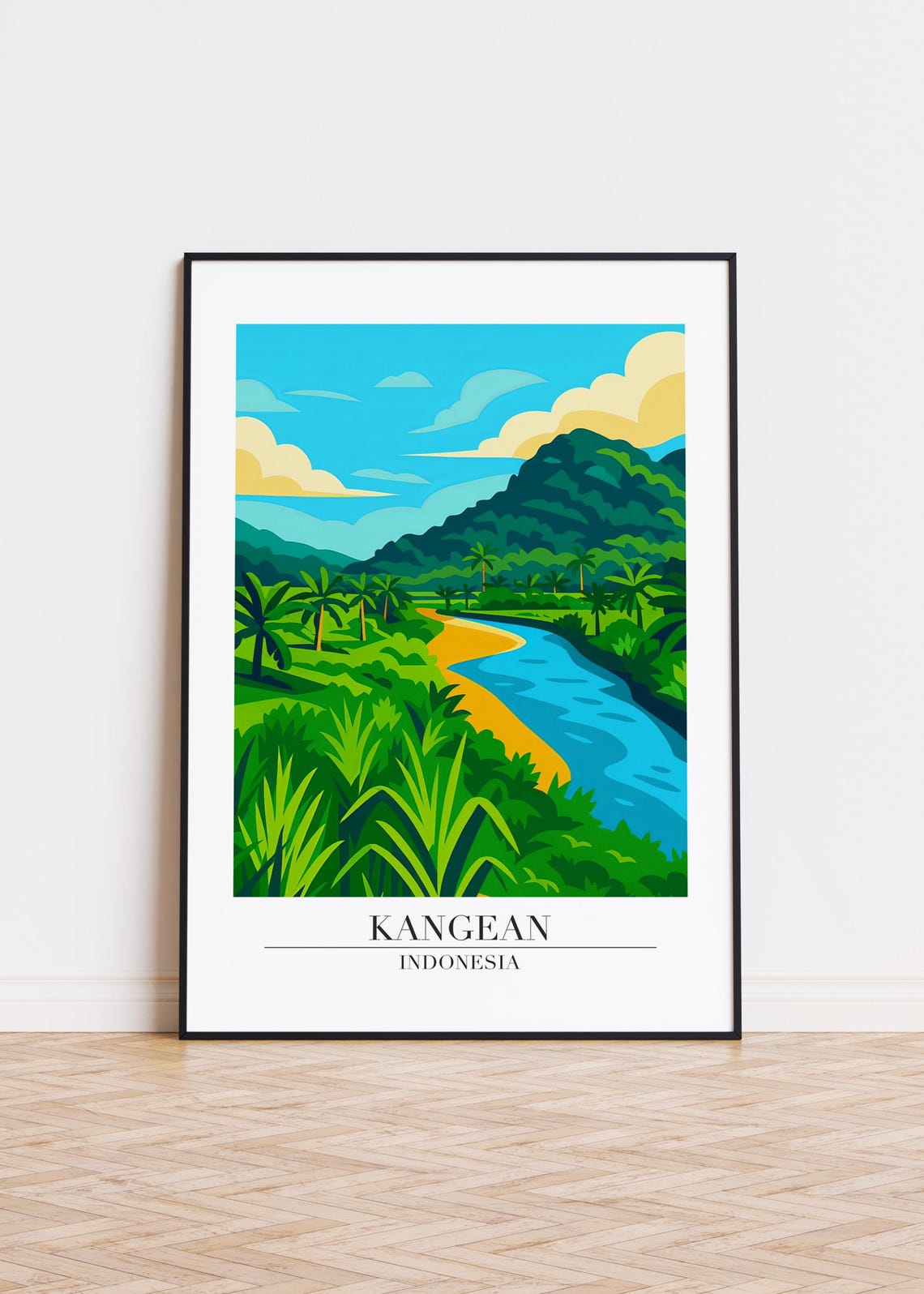 Kangean Island Indonesia Travel Poster