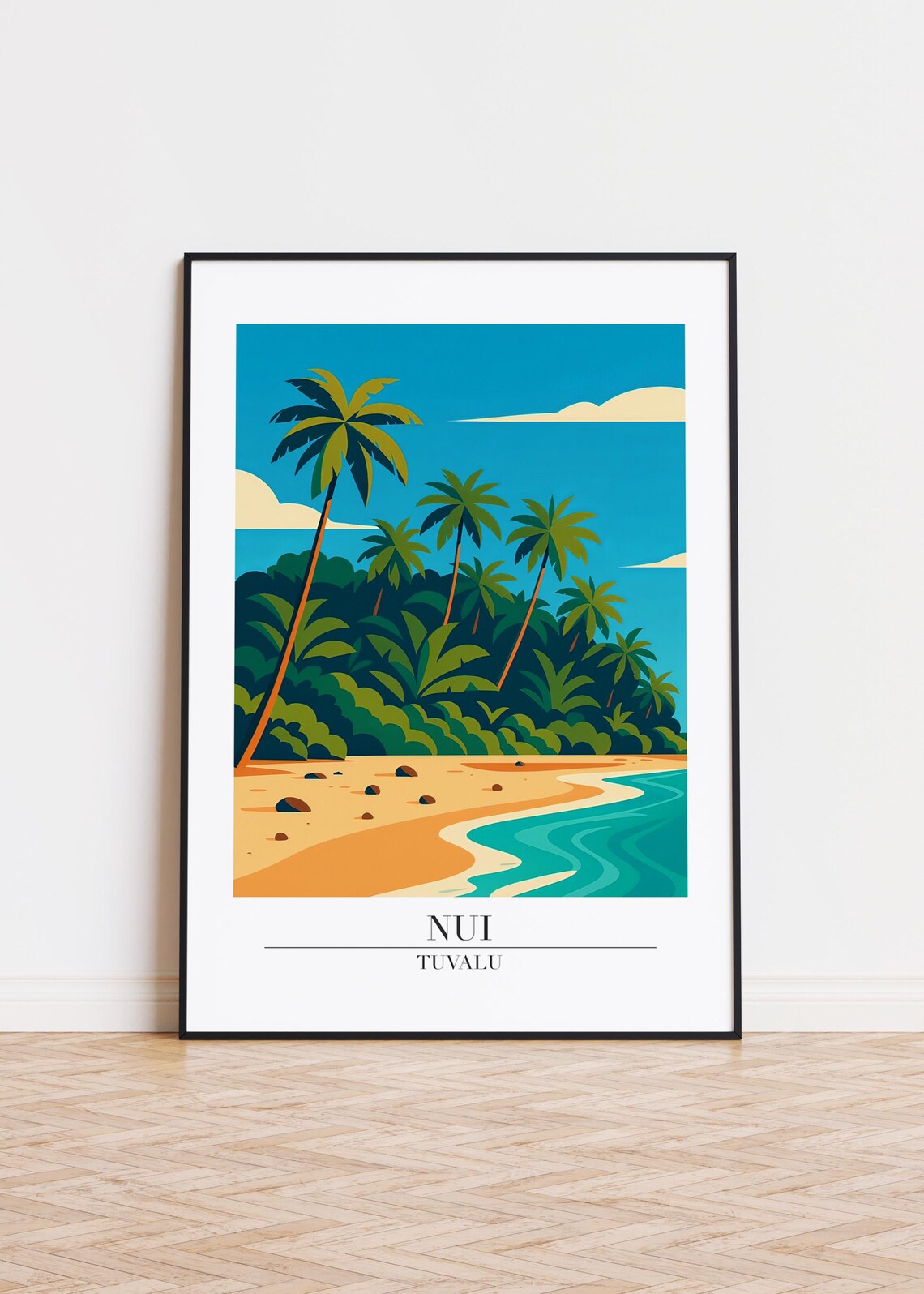 Nui Cityscape, Modern Minimalist Art Print