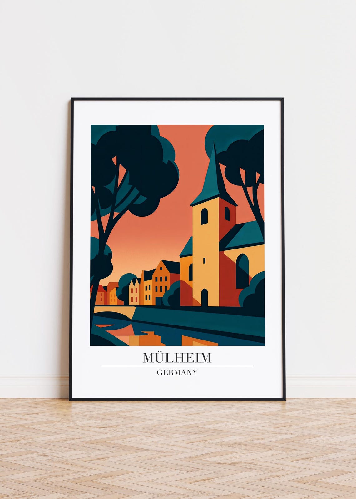 Mlheim Germany Poster City Skyline Art Print