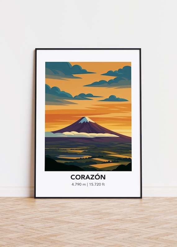 Corazn Cityscape Poster Modern Minimalist Art Print