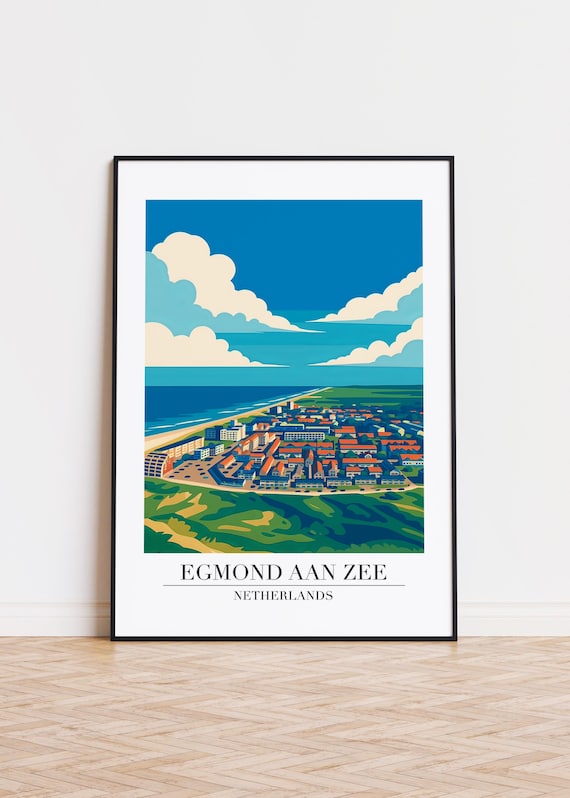 Egmond Aan Zee Poster, Netherlands Travel Art Print