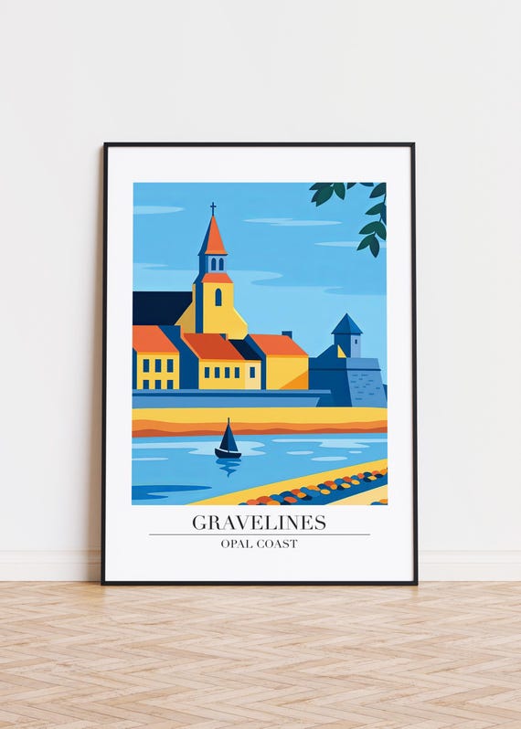 Gravelines France Poster City Skyline Art Print
