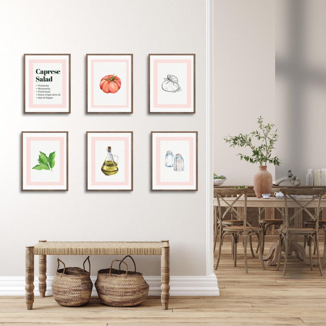 Tomato Watercolor Art Print, Kitchen Decor - Image 2