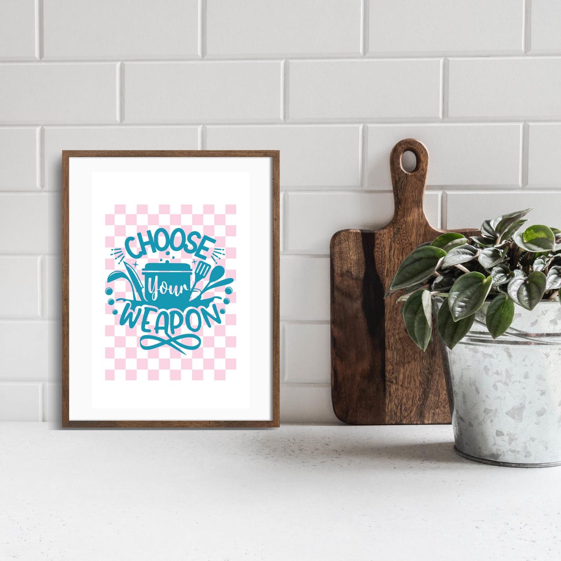 Kitchen Poster Funny Cooking Wall Art Chef Gift Culinary Decor Foodie Print Baking Gift Kitchen Quote Kitchen Funny Wall Art - Image 2