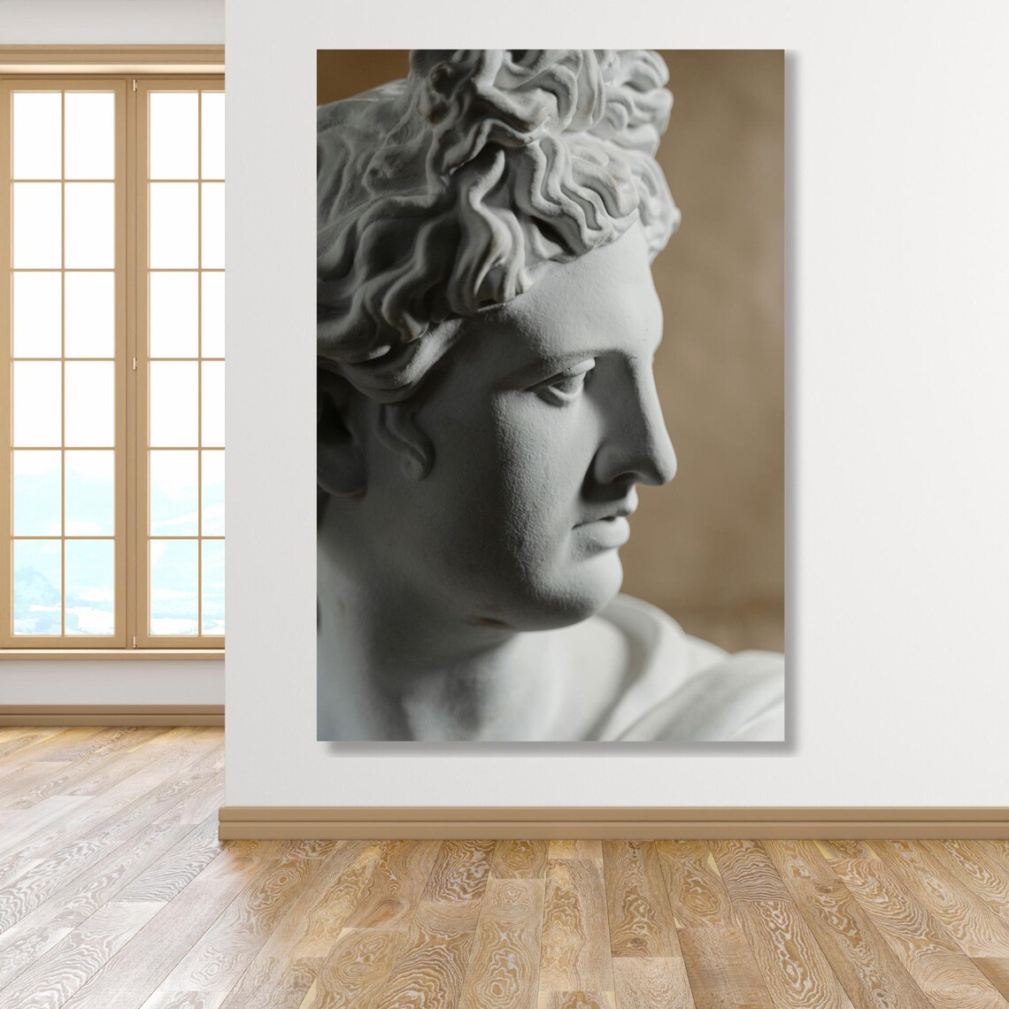 Classical Greek Marble Bust Sculpture, Home Decor - Image 6