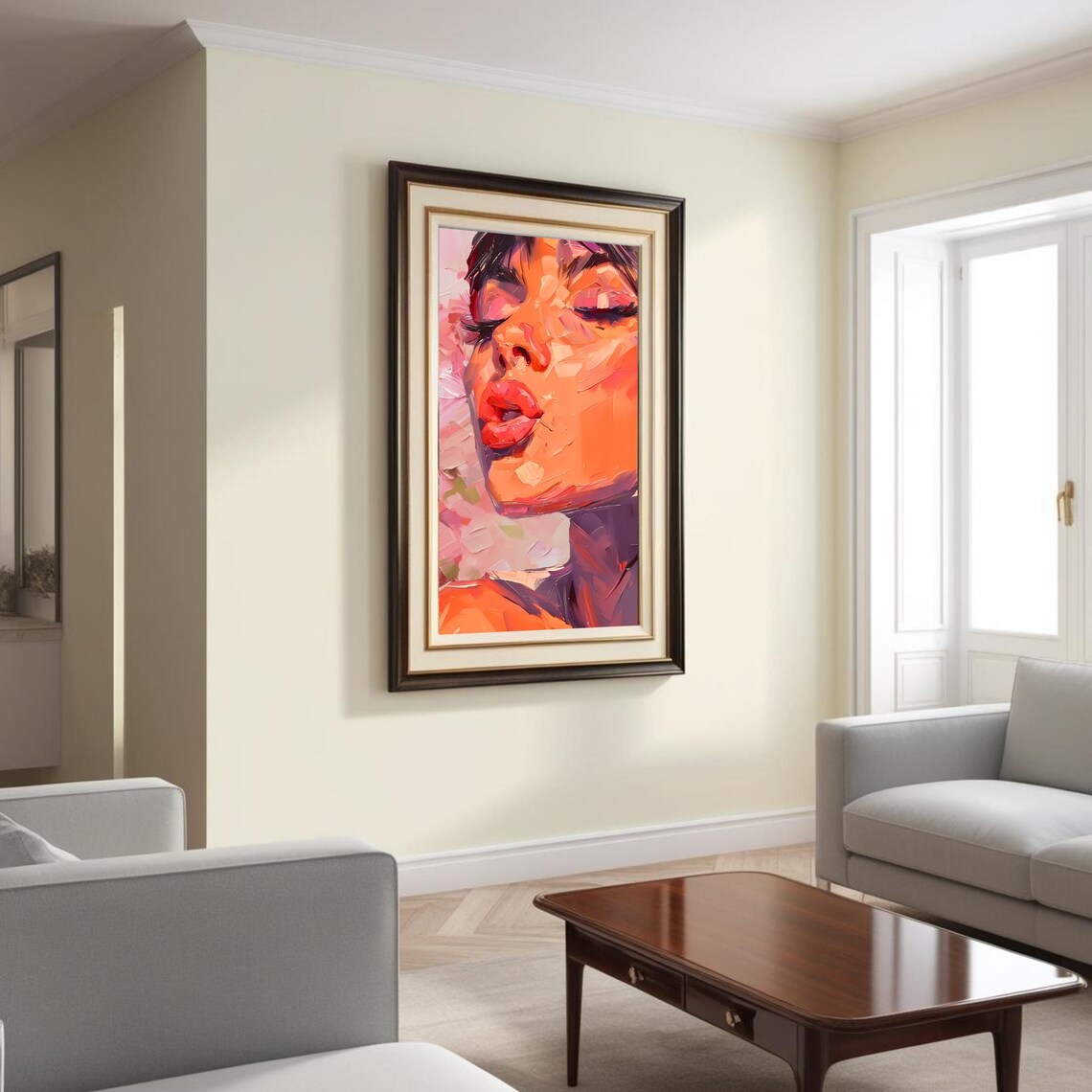Abstract Woman Portrait, Modern Impressionist Art Print - Image 6