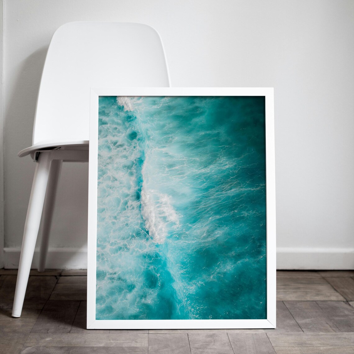 Ocean Waves Abstract Aerial View, Art Print - Image 5