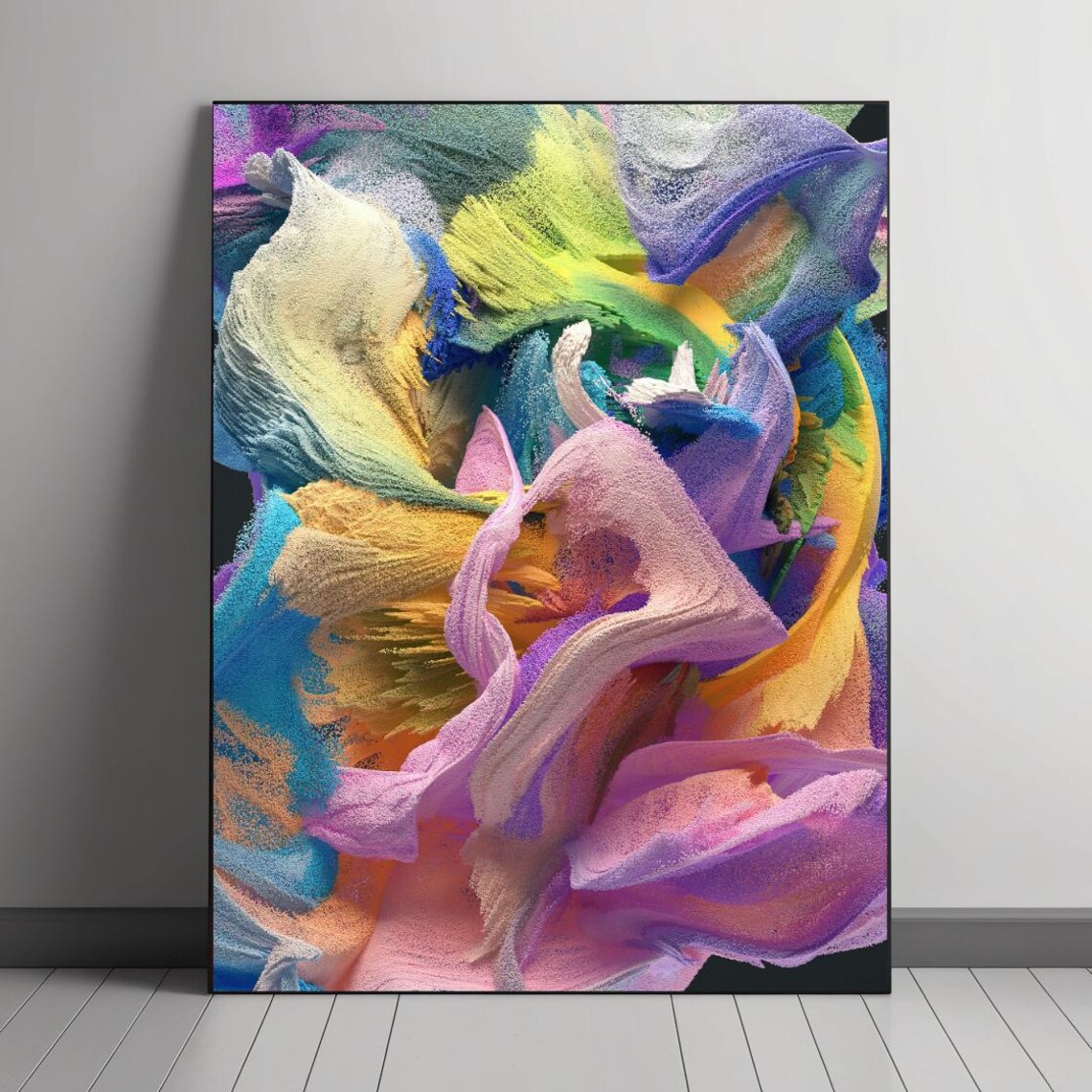Colorful Bloom Of Energy, Modern Abstract Art
