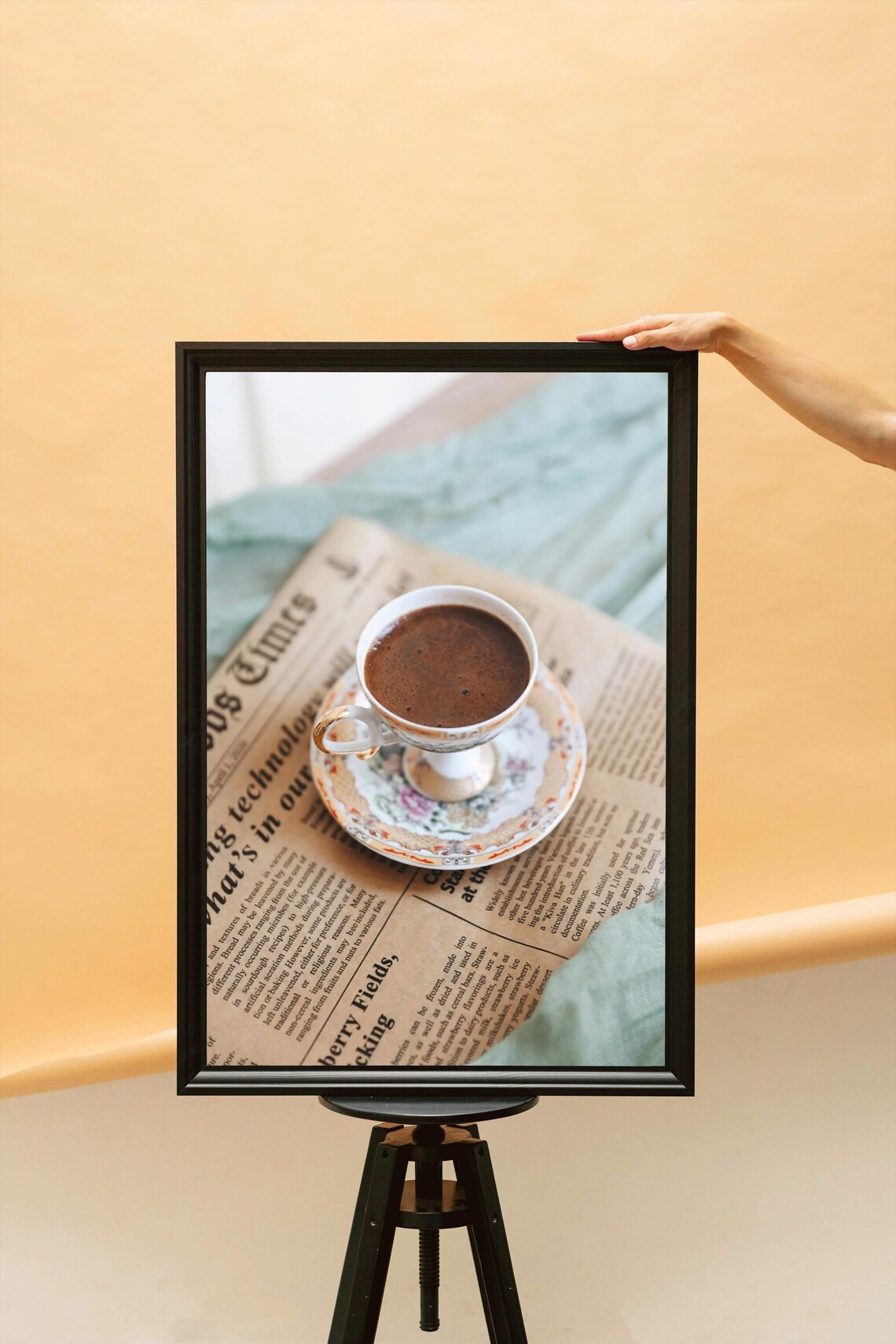 Vintage Inspired Coffee Cup Art Print, Floral China - Image 5