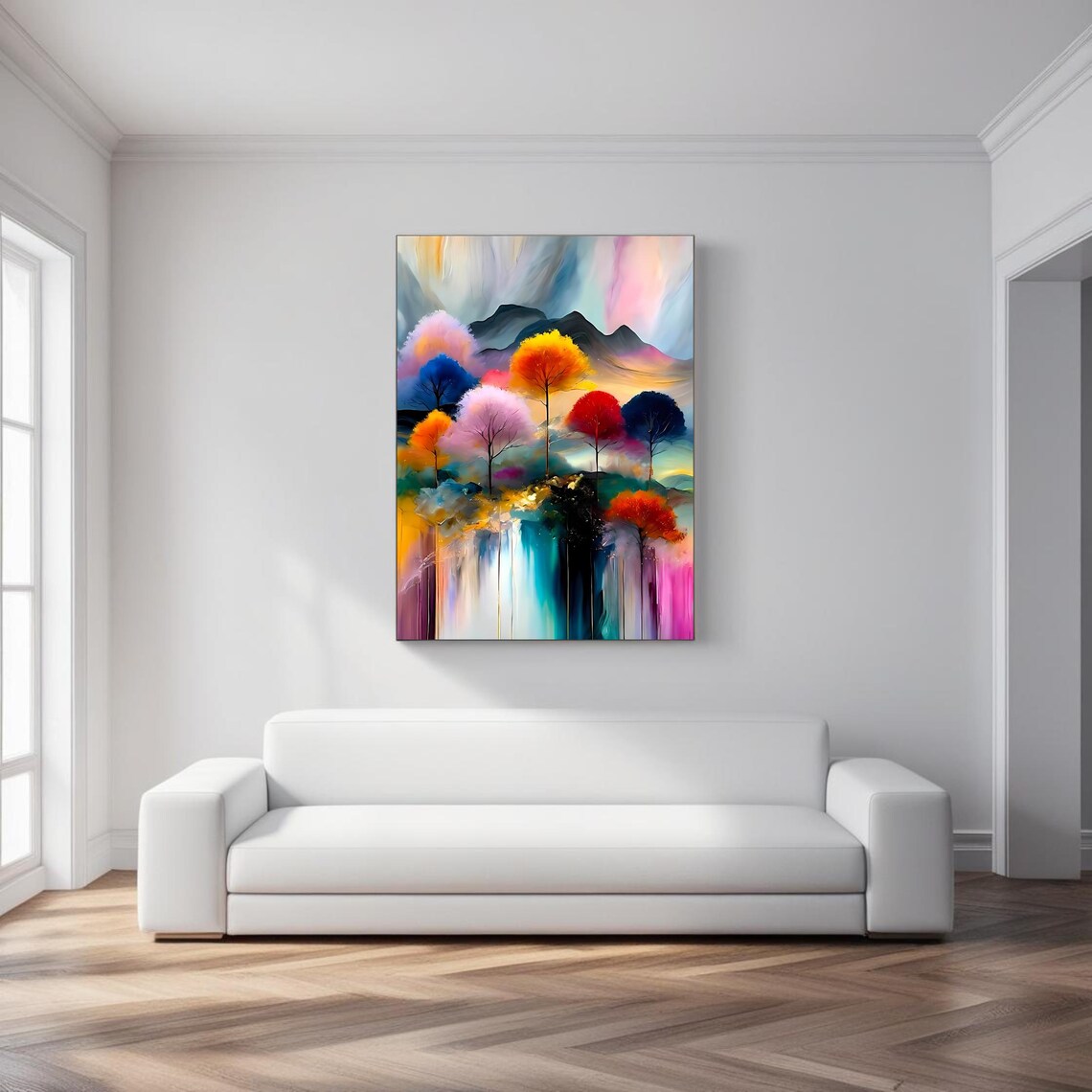 Dreamscape Forest, Colorful Abstract Landscape - Image 5