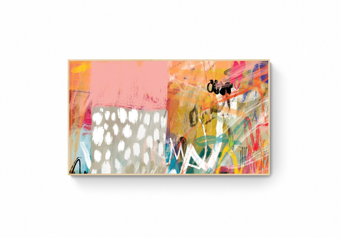 Colorful Abstract Frame TV Wall Art Poster Print - Image 5