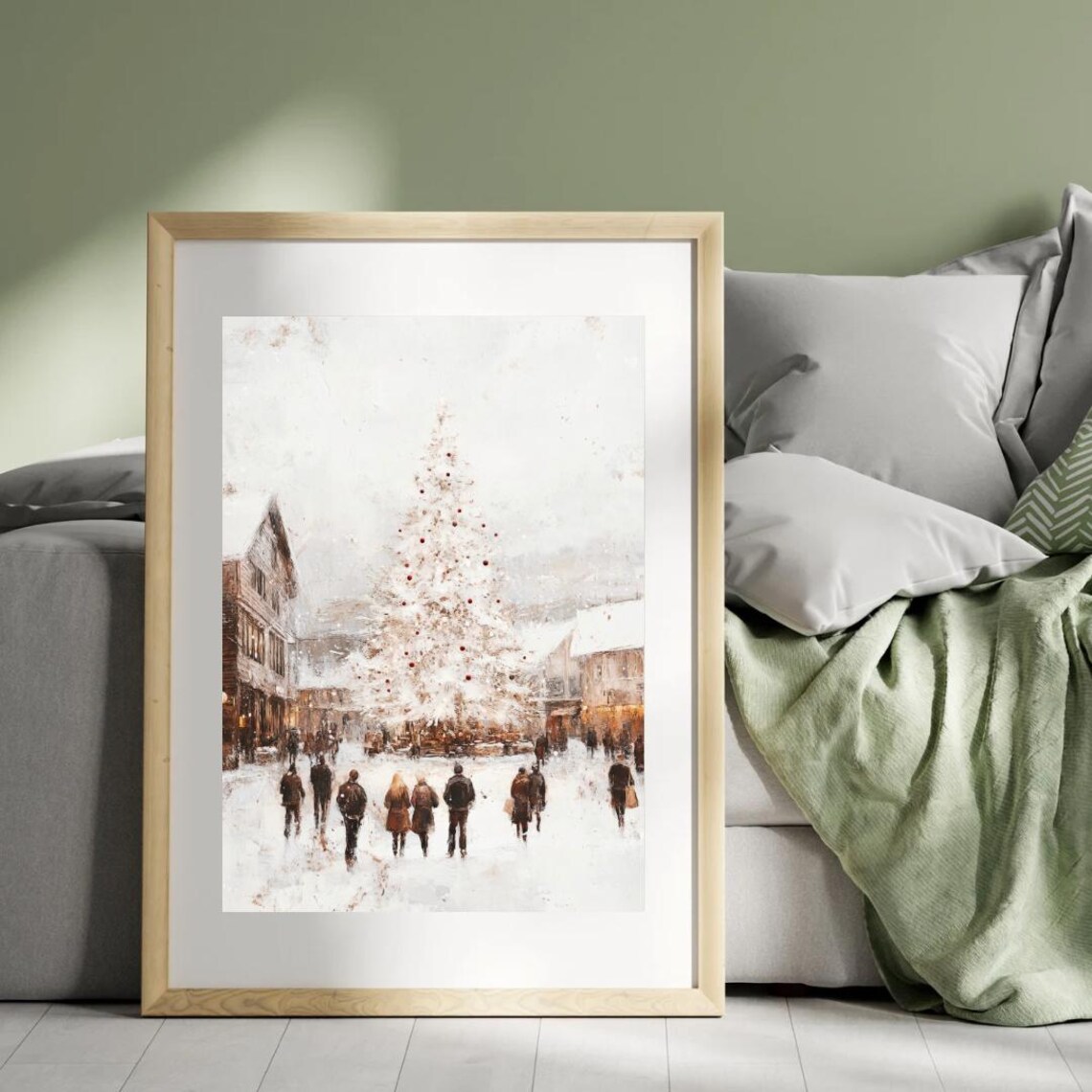 Vintage Aspen Winter Wonderland Art Print - Image 3