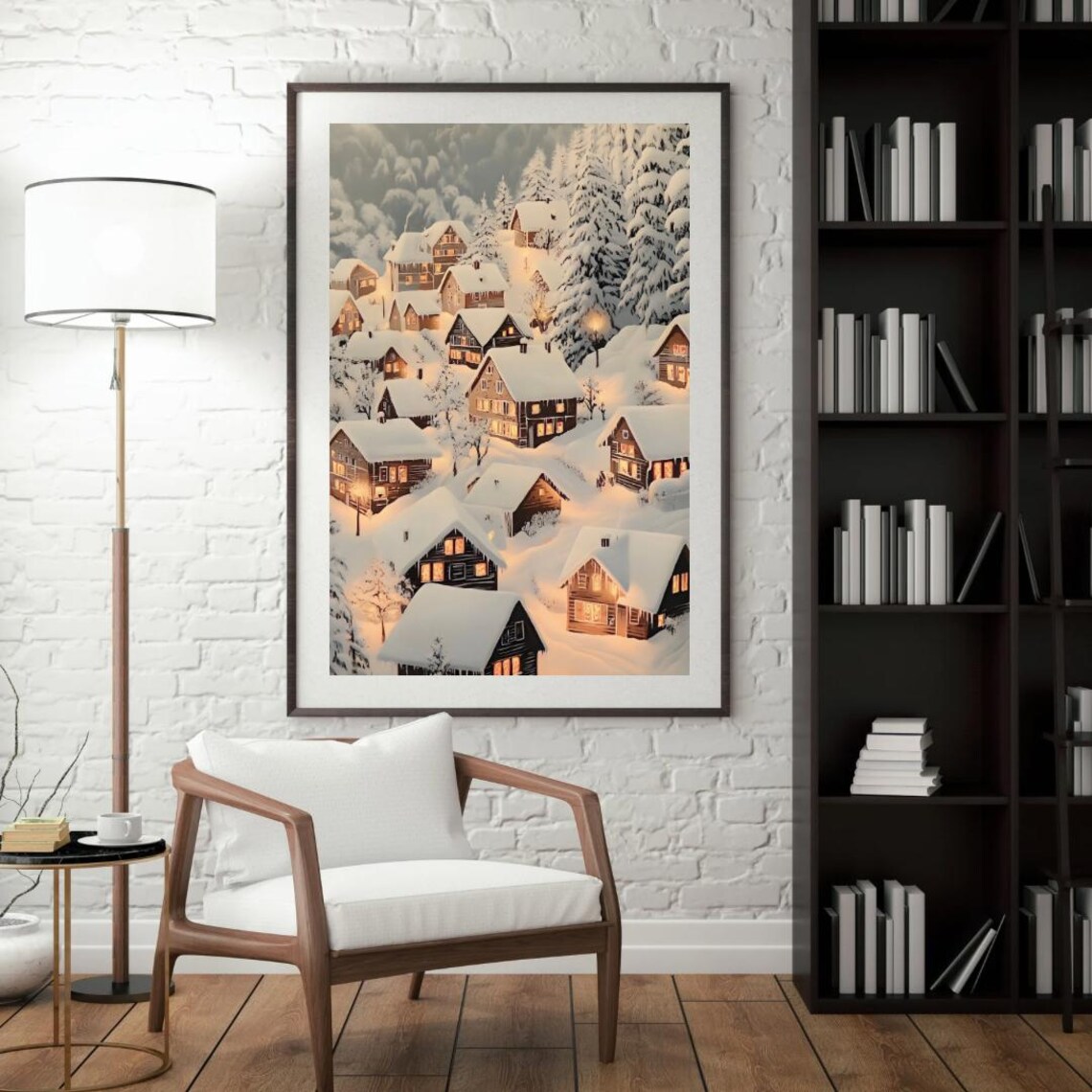 Winter Winderland Christmas Cottagecore Art Print - Image 2
