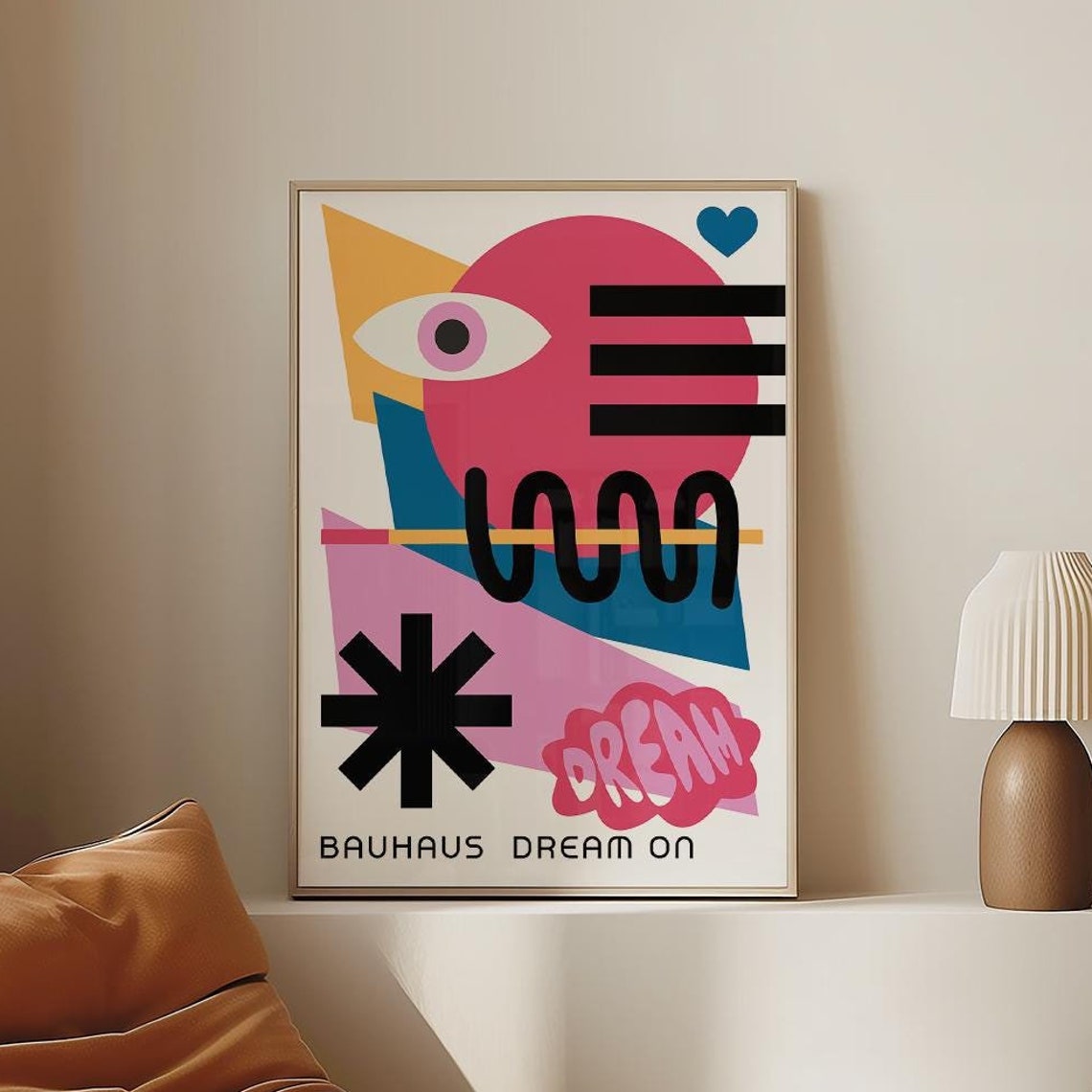 Colourful Girls Wall Art For Bedroom Wall Print Modern Girls Decor Teen Bedroom Poster Girls Bedroom Art Vibrant Wall Art Abstract Poster - Image 4