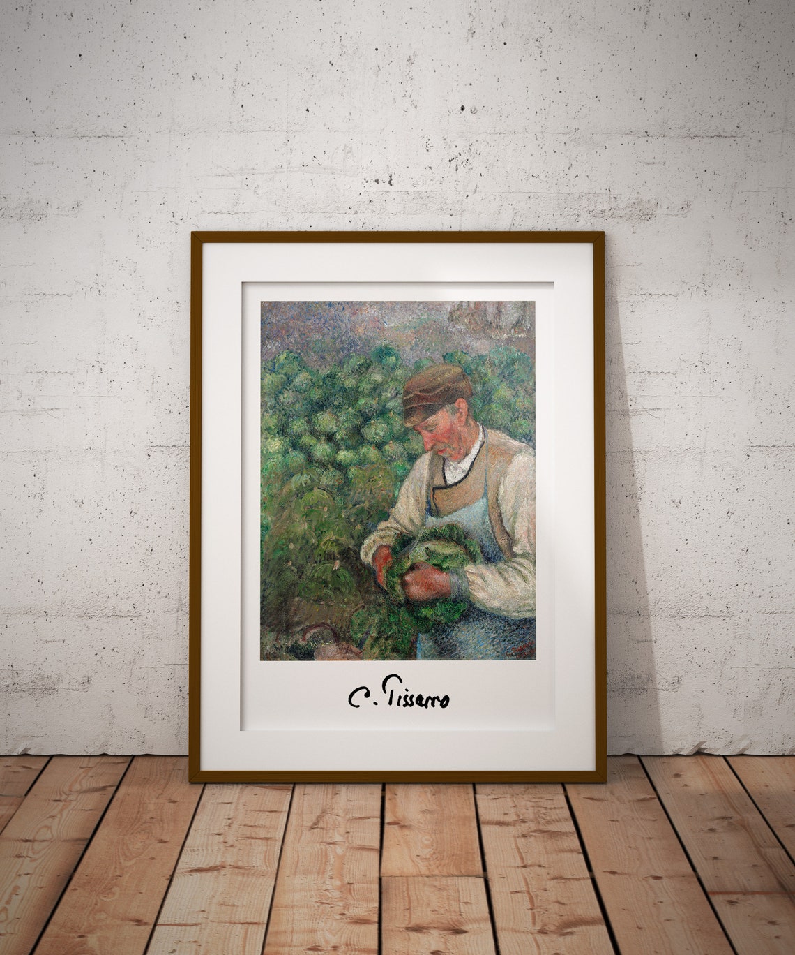 Camille Pissarro The Gardener Old Peasant With Cabbage Poster - Image 2
