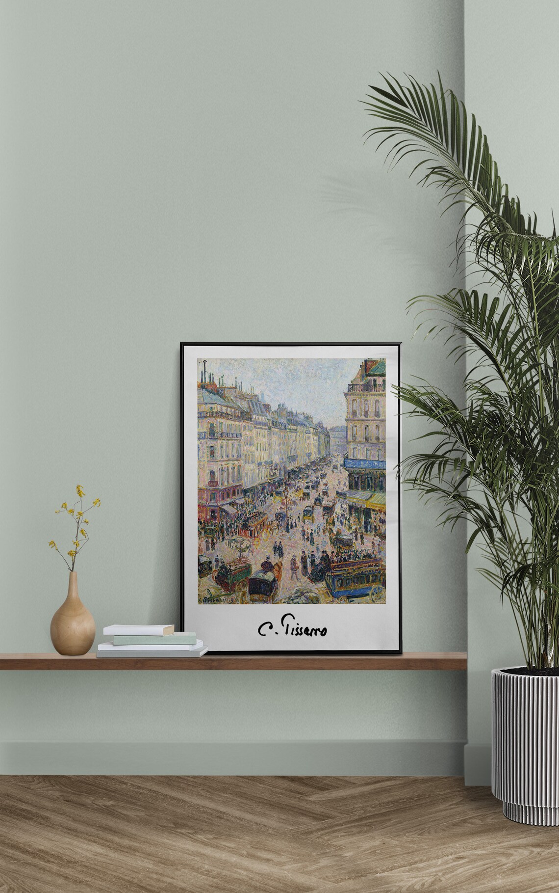 Camille Pissarro Busy Paris Street Scene With Carriages Poster - Image 2