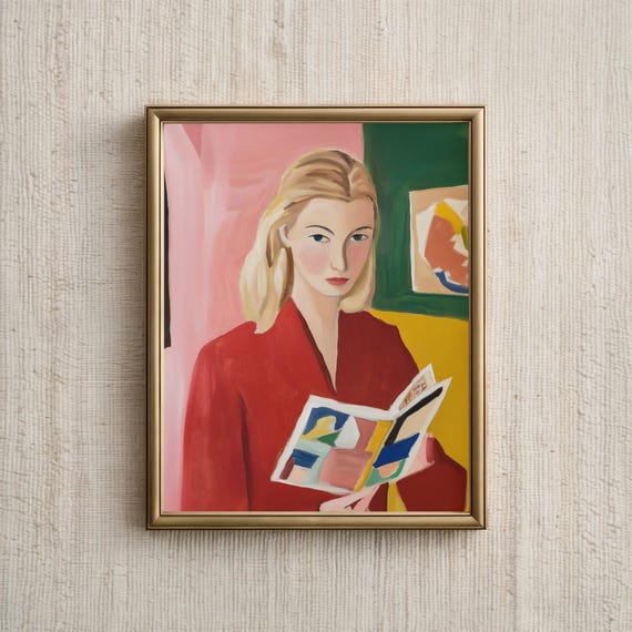 Henri Matisse Women Reading, Modern Art Print