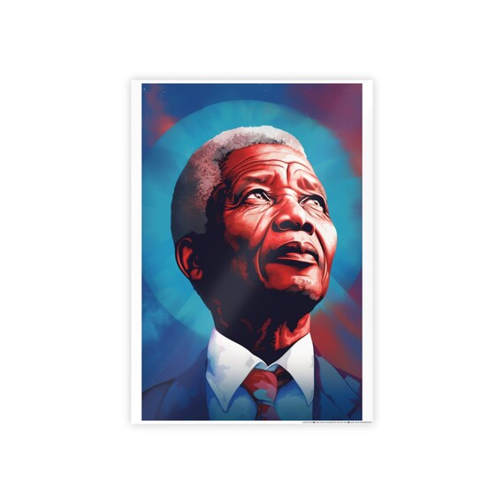 Nelson Mandela Poster, South Africa Gift