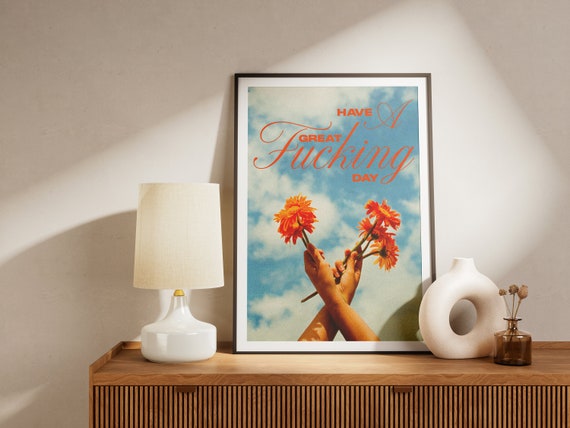Have A Great Day Wall Art Daily Affirmation Poster Positivity Quotes Self Care Print Mental Health Art Wall Art