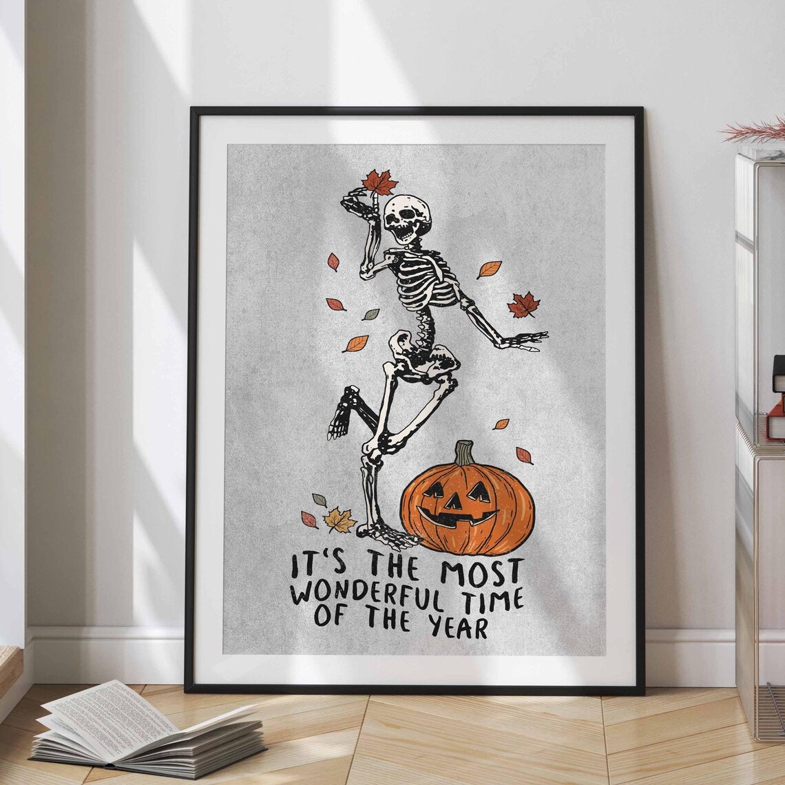 Halloween Skeleton Dance Most Wonderful Time Of The Year Poster