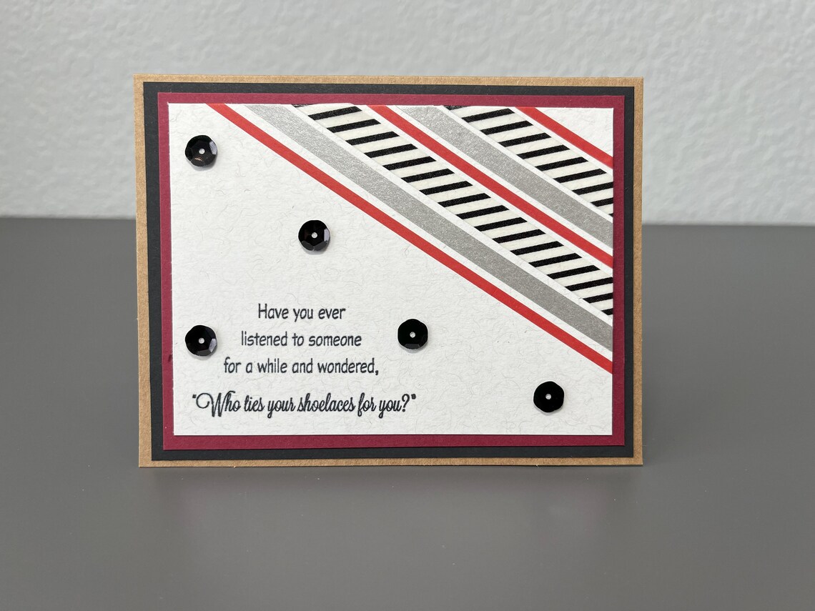 Snarky Humorous Who Ties Your Shoelaces Poster Print