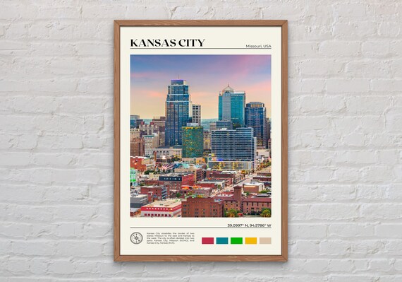 Kansas City Photo Travel Poster, Missouri Wall Art