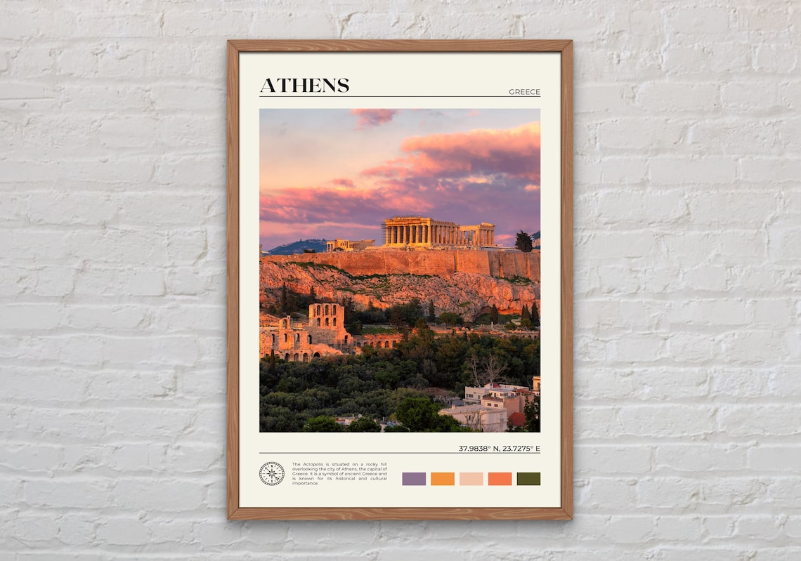 Athens Photo, Greece Travel Poster