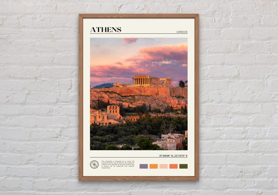 Athens Photo, Greece Travel Poster