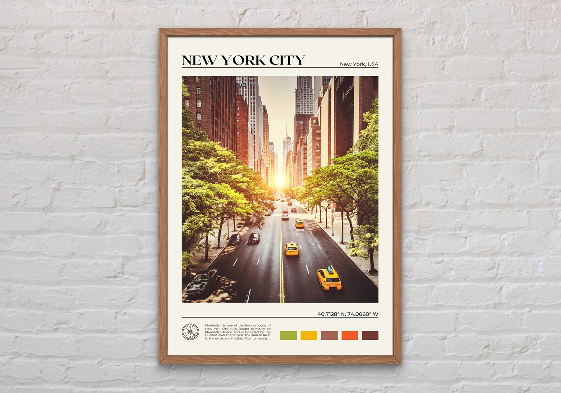New York City Photo Print, Travel Wall Art