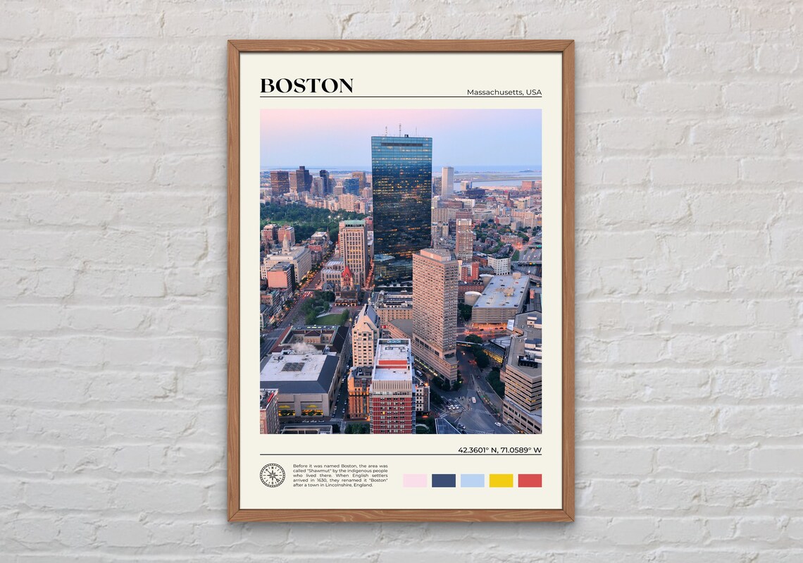 Boston Real Photo Poster Print