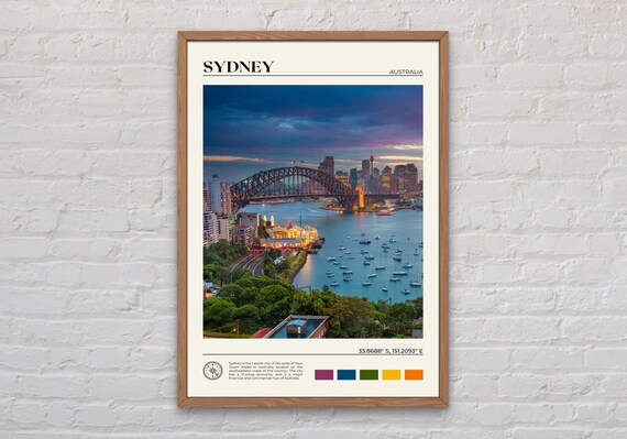 Sydney Photo Travel Poster, Australia Wall Art