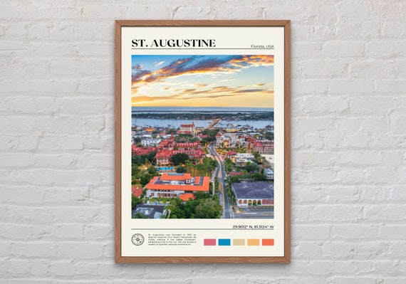 St Augustine Real Photo Art Print
