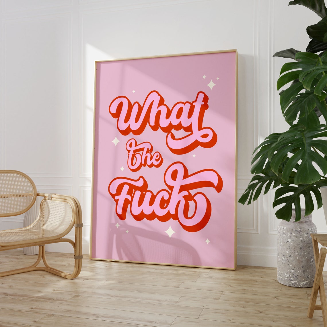 What The Fuck Humor Poster Print