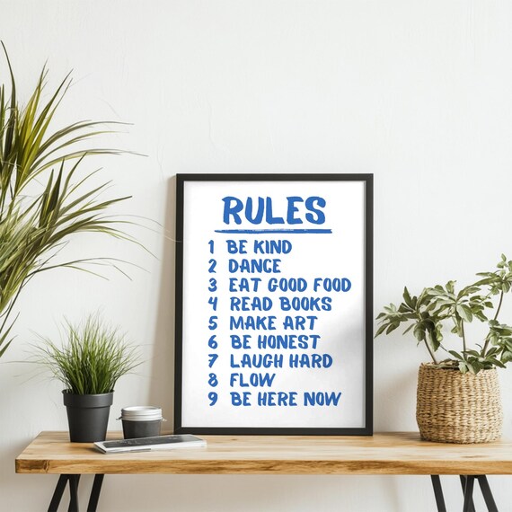 Minimalist Motivational Rules, Positive Life Quotes